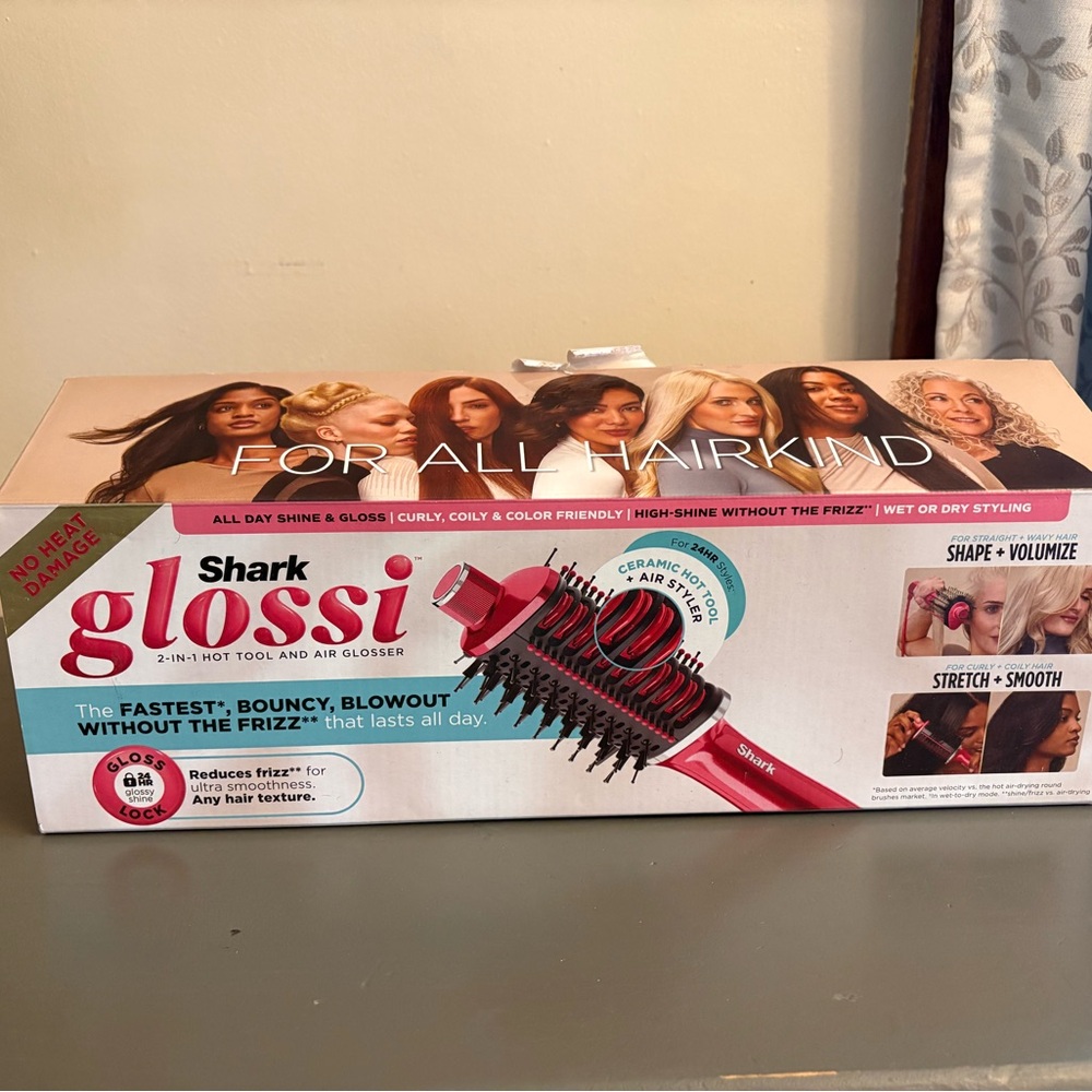 Shark Glossi 2-in-1 Hot Tool and Air Glosser - Pink